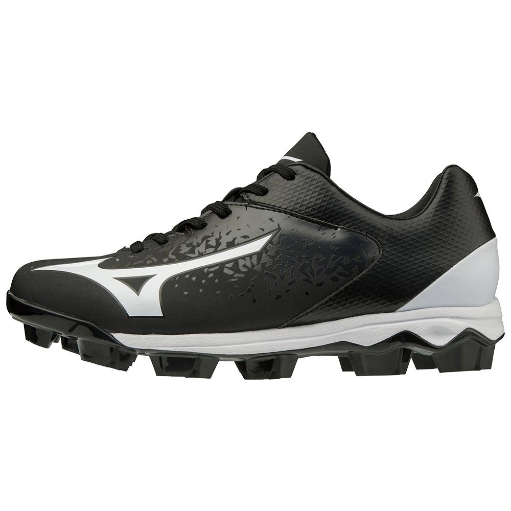 Tenis Softball Mizuno Finch Select Nine Molded - Mulher - Pretas/Branco - JTXUP9536